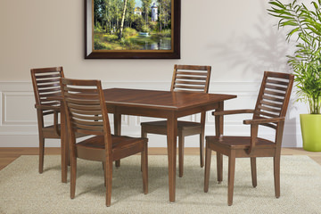 Eagle Mountain Dining Table And 4 Ladderback Side Chairs - Cherry