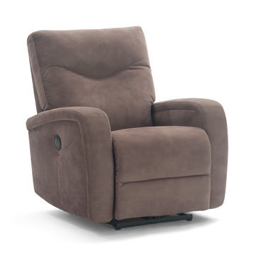 Demara Rocker Recliner In El Paso Walnut With Power Recline