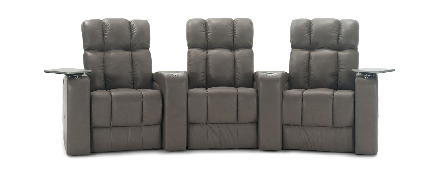 Ovation 3 Piece Leather Power Reclining Home Theater