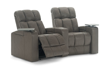 Ovation 2 Piece Leather Power Reclining Home Theater