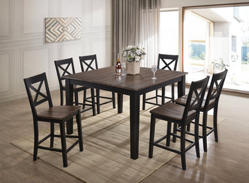 À La Carte Counter Table With 4 Stools - Black