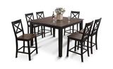 À La Carte Counter Table With 4 Stools - Black thumbnail 1