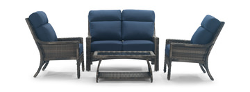 image Baja 4 Piece Wicker Patio Set