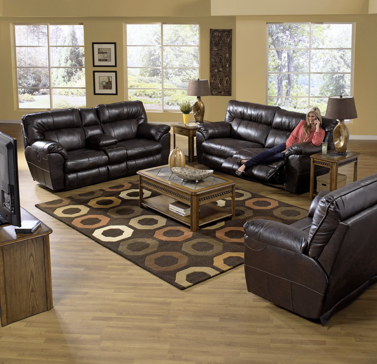 Ryan Reclining Sofa And Loveseat Set DOCK86