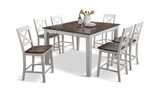 Ala Carte White Counter Table With 4 Stools thumbnail 2