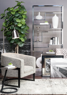 Viera Grey Area Rug - 5′3″ X 7′7″