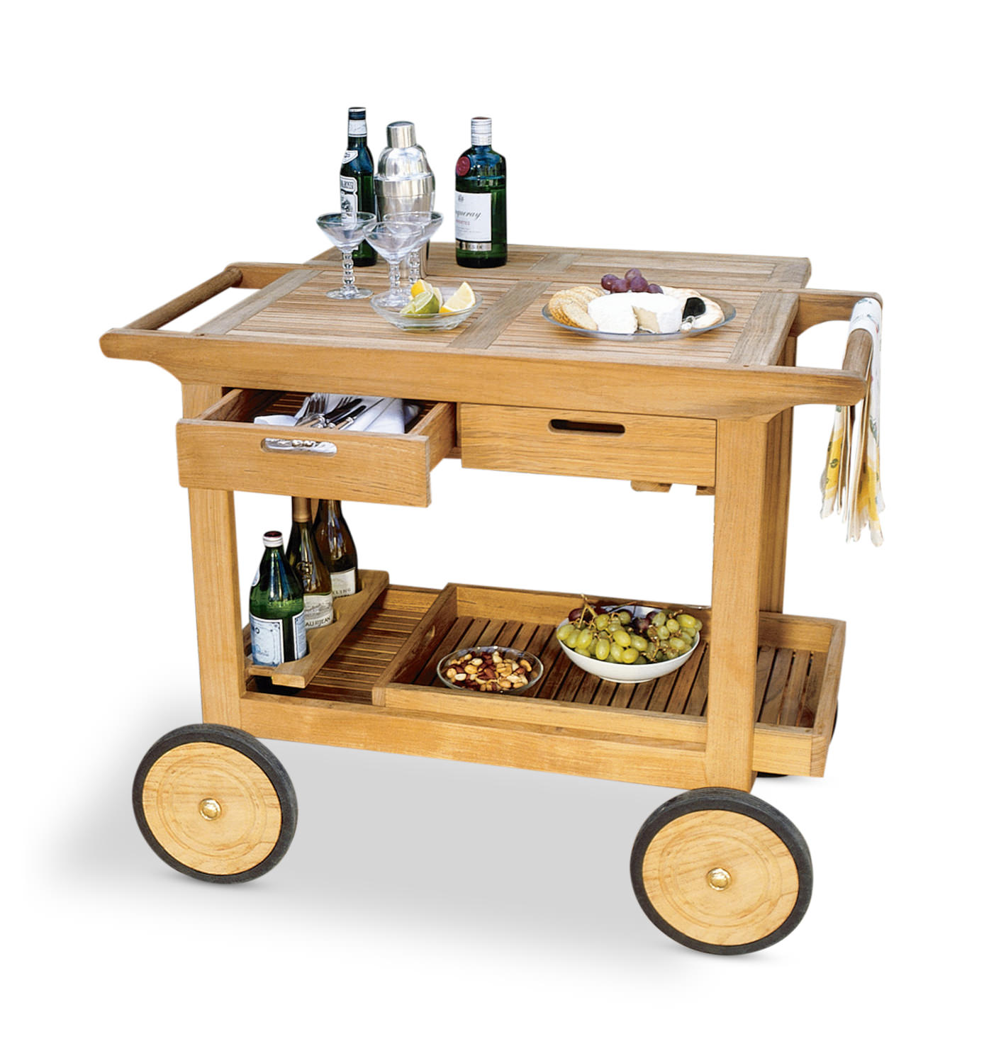 Teak Serving Cart By Kingsley Bate Gabberts Teak Serving Cart