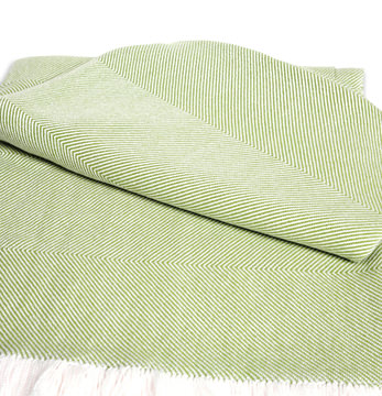 Sunbrella Throw Blanket - Ginko Chevron