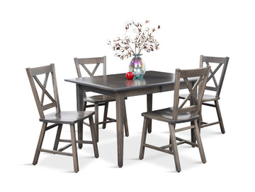 Design With Dining In Mind Blog By Hom Furniture Image Eagle Mountain Grey Extension Table And 4 X Back Chairs