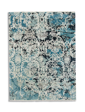 Hand Knotted Area Rug - 9′10″ X 12′0″