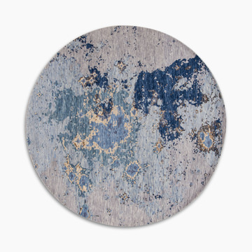 Hand Knotted Area Rug - 7′11″ X 7′11″