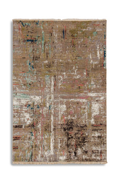 image Hand Knotted Area Rug - 6′0″ X 9′1″