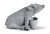 Pig With Basket Sculpture thumbnail 1