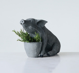 Pig With Basket Sculpture thumbnail 3