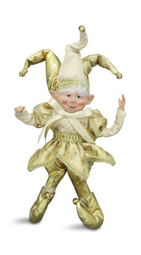 12″ Elf - Gold Glitter