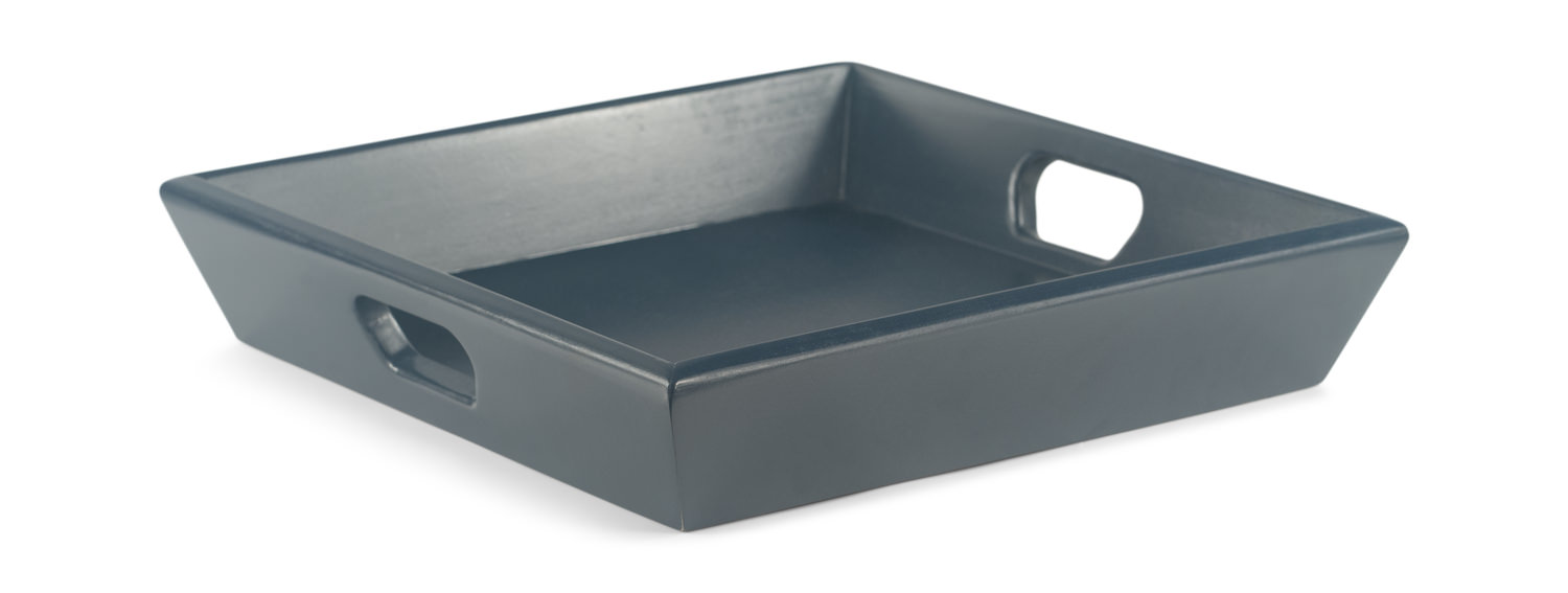 blue ottoman tray