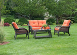 Lakewood 4 Piece Wicker Patio Set thumbnail 14