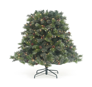 Oregon Pine 7.5′ Artificial Christmas Tree with 800 Multi Function LED Lights