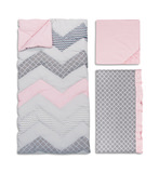 Chevron Crib Bedding - Cotton Candy thumbnail 3