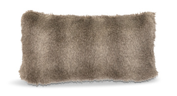 image 14″ Cape Grey Fox Fur Pillow
