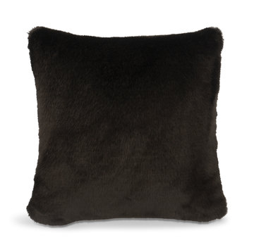 image 18″ Fur Pillow - Black Sable
