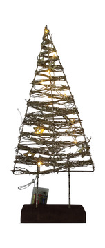 image Northwoods Rattan Tree With Lights