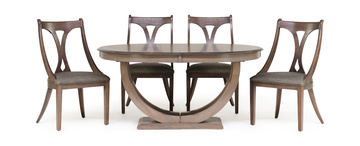 Simonne II Oval Table With 4 Side chairs