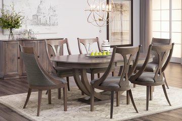 Simonne II Oval Dining Table With 4 Side Chairs And 2 Host Chairs