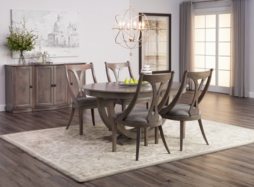 Simonne II Oval Table With 4 Side chairs