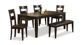 Lincoln Table With 4 Chairs And Bench thumbnail 1