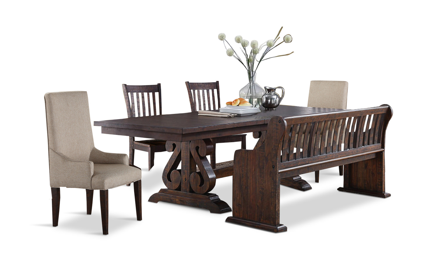 San Juan Table With 4 Side Chairs And 2 Host Chairs Dock86