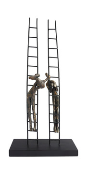 Couple On Ladder Sculpture