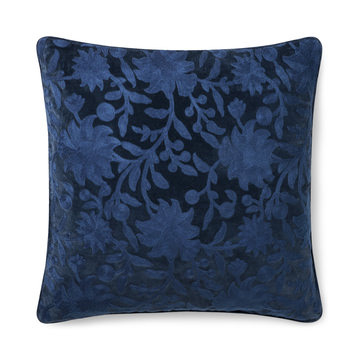 image Floral Pillow - Navy