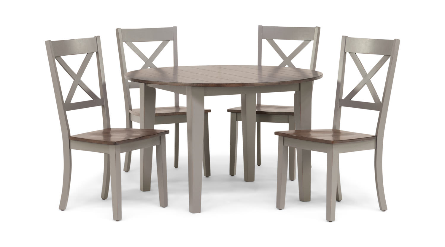 A La Carte Round Table And 4 Chairs Hom Furniture