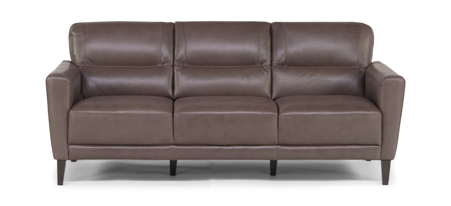 bari 98-inch leather sofa