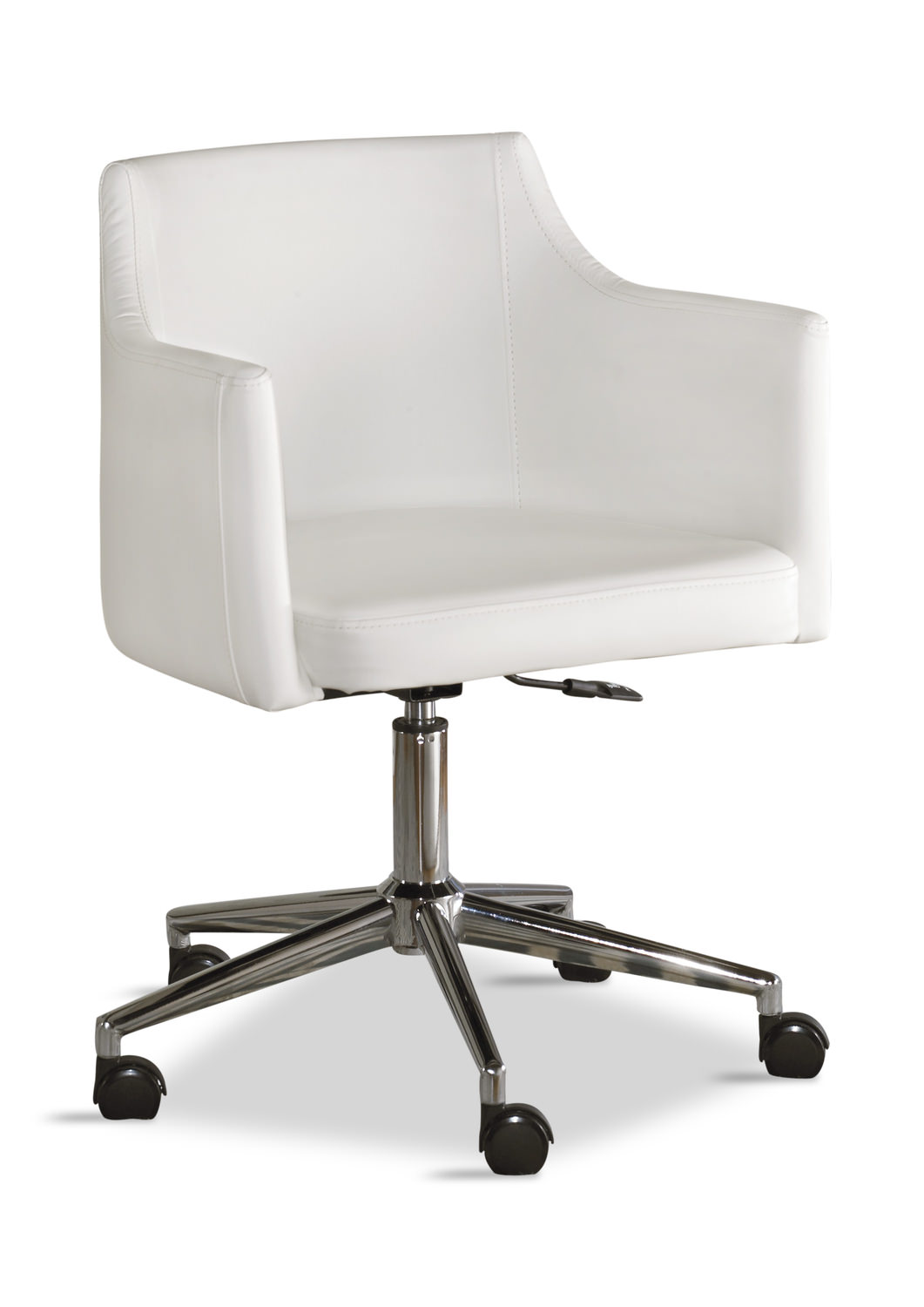 inexpensive white desk chair