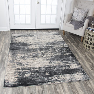 Panache Wave Taupe Area Rug - 5′3″ X 7′6″