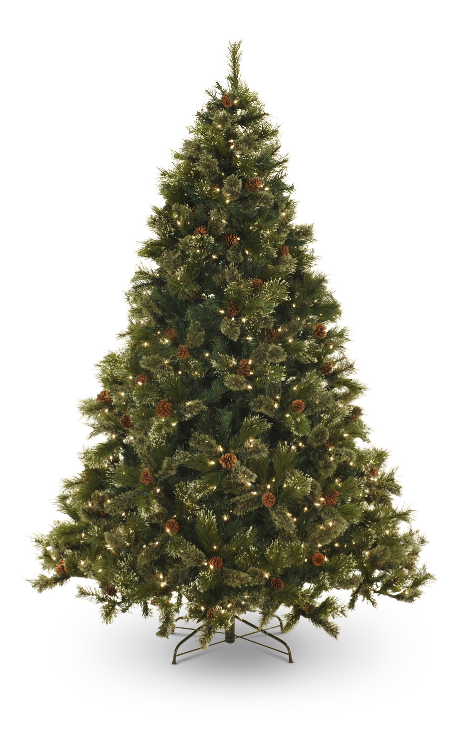 artificial christmas tree with lights