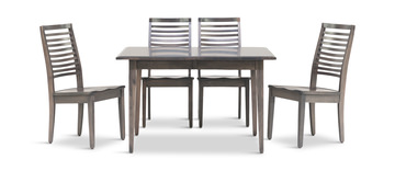 Eagle Mountain Extension Table And 4 Cardis Chairs - Grey