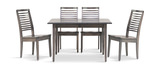 Eagle Mountain Dining Table And 4 Ladderback Chairs - Grey thumbnail 2