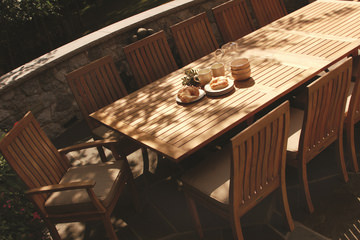 Chelsea Teak Extension Table - 80″ to 115″