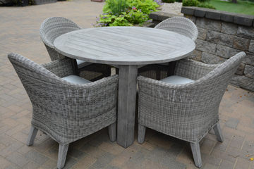 Shelburne Round Teak Table