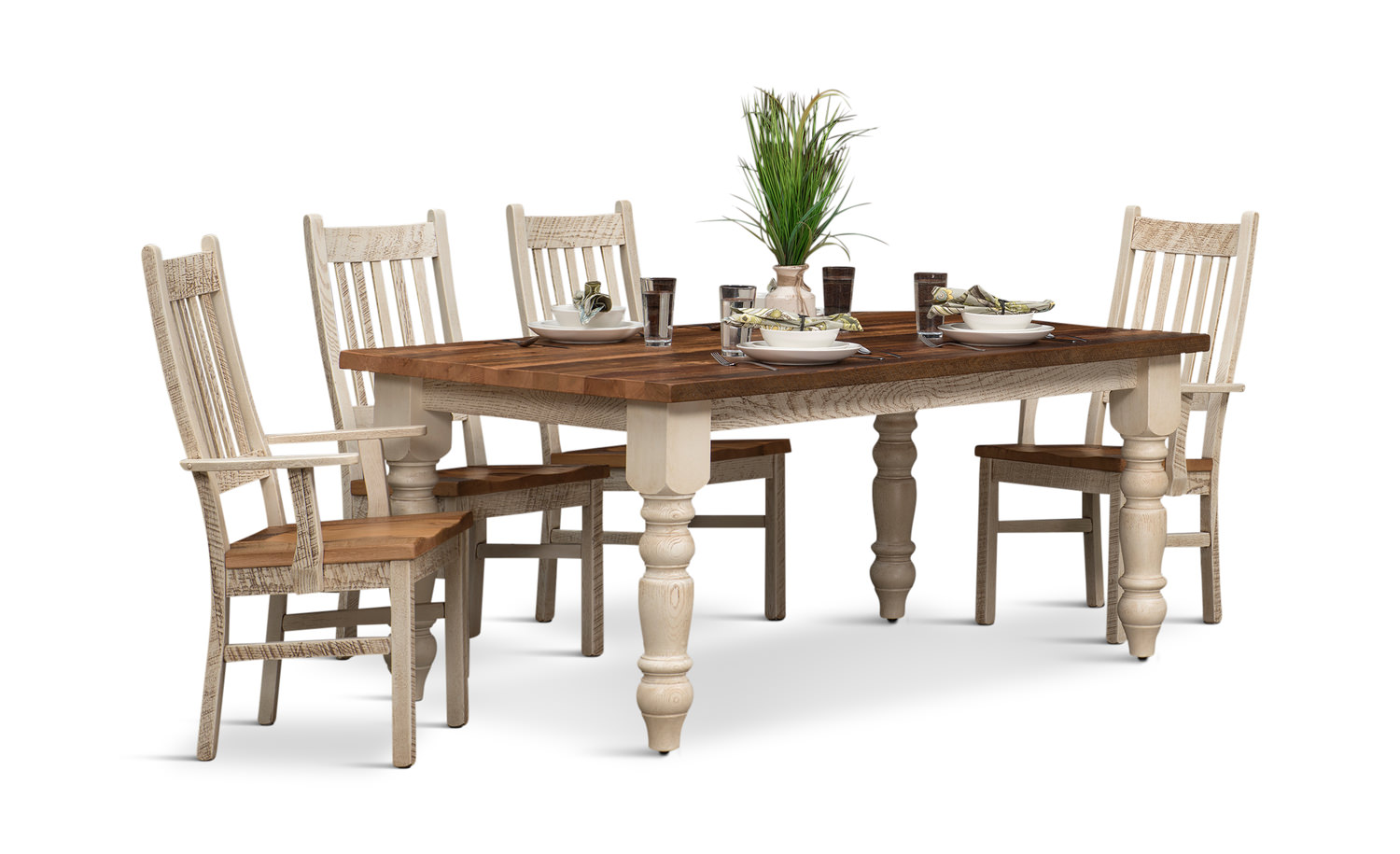 Farmhouse 5 Piece Dining Set By Urban Barnwood Gabberts