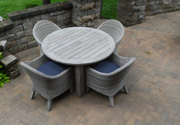 Shelburne Round Teak Table