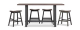 Boulder Creek Pub Table With 4 Saddle Seat Stools thumbnail 2
