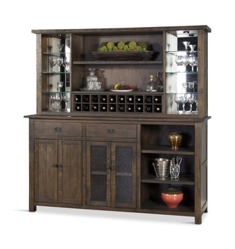 Homestead Back Bar With Hutch
