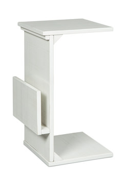 image Sofa Server With Magazine Rack - White
