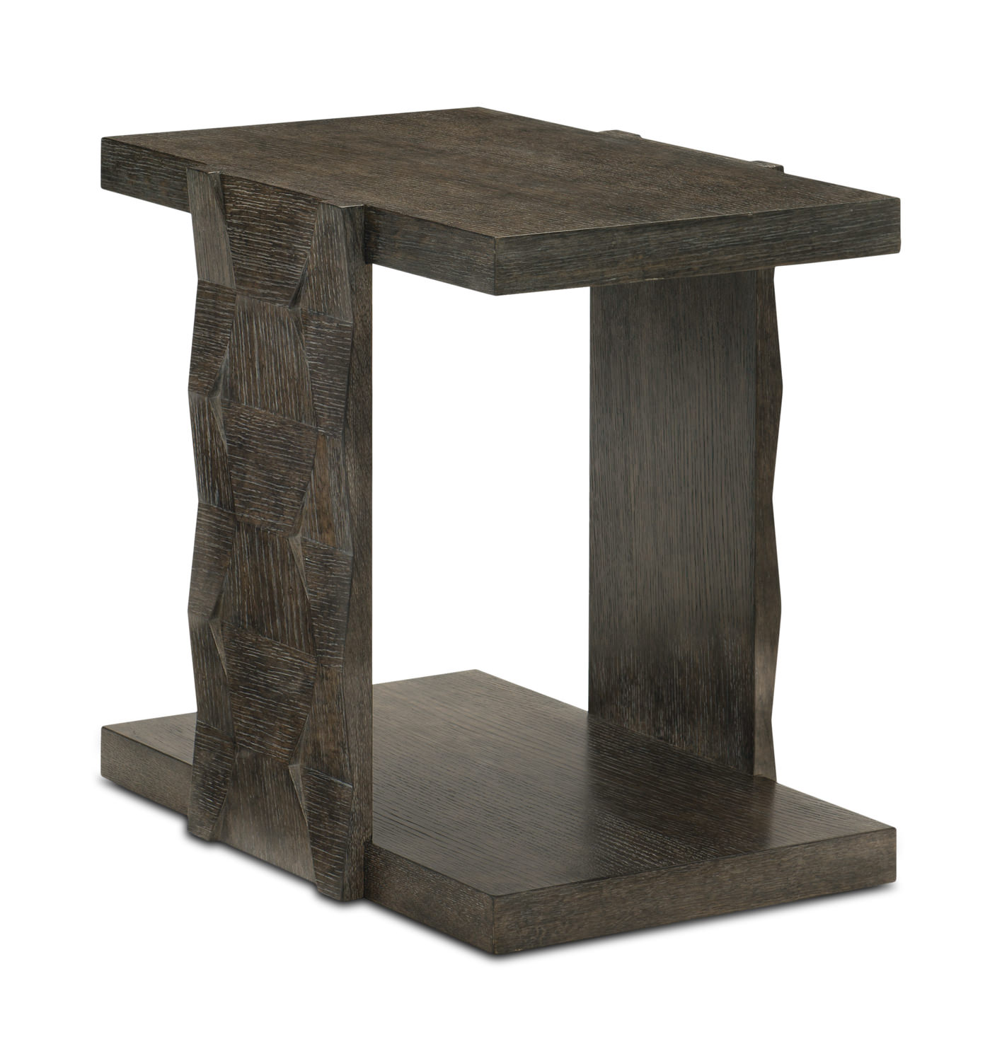 Linea End Table By Bernhardt Gabberts The Rectangular Linea End Table Is Constructed Of Ash Solids And White Oak Veneers It Open Front To Back Accented With Dimensional Fancy Face