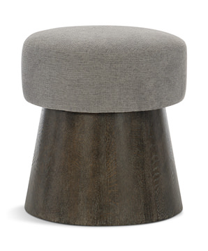 image Linea Round Ottoman - Charcoal