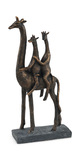 Mama Giraffe & Kids Sculpture thumbnail 1